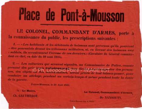 Avis à la population (Pont-à-Mousson)